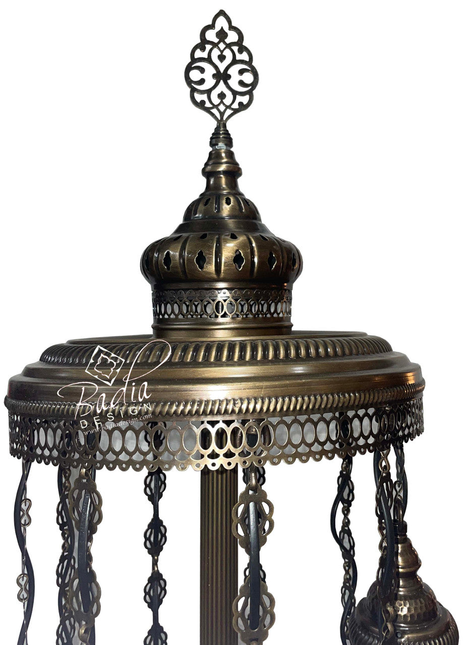 Spiral Turkish Glass Floor Lamps