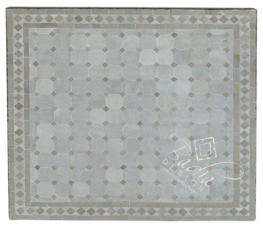 30 Inch Square Beige Tile Table Top