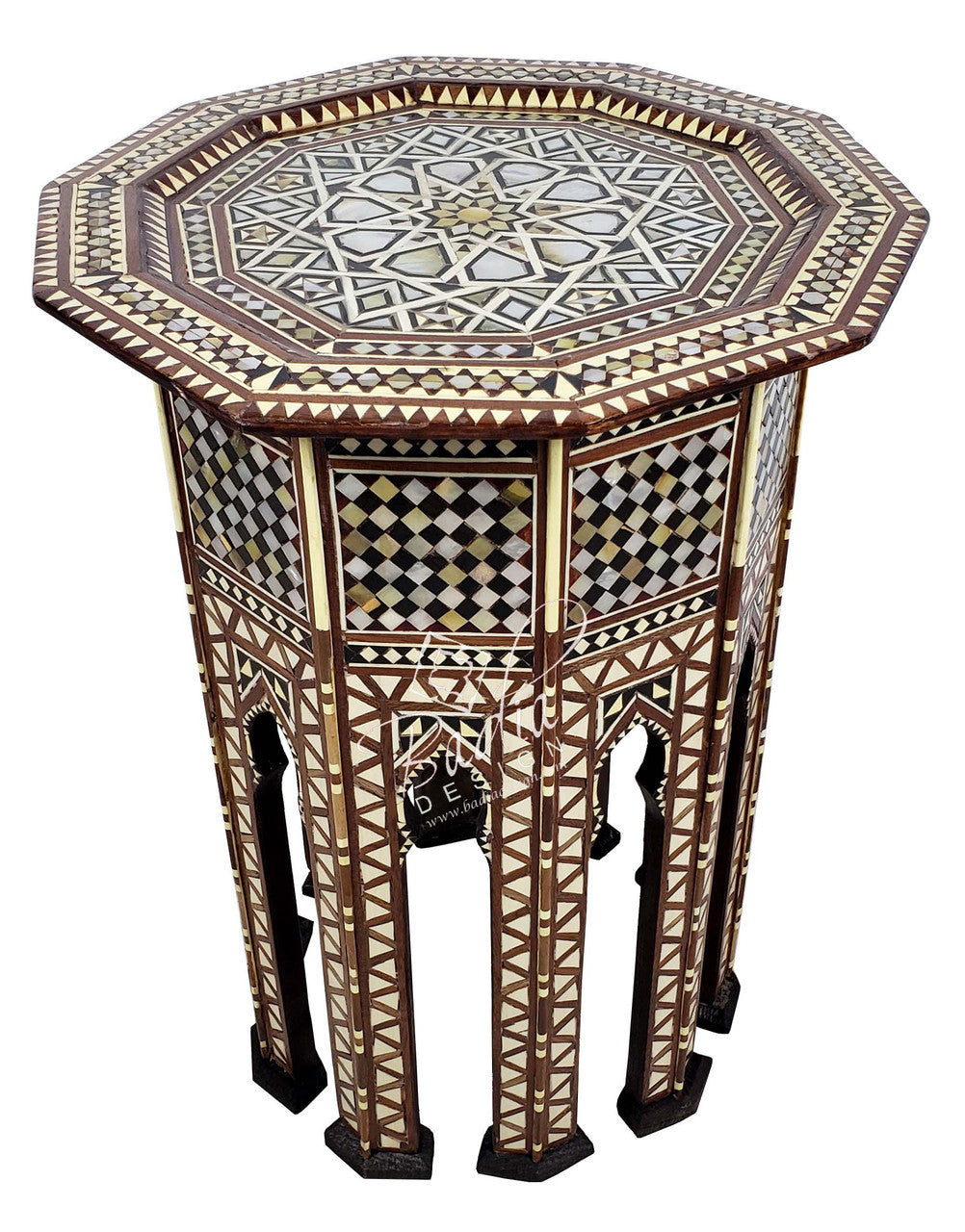 Syrian Design Inlay Side Table