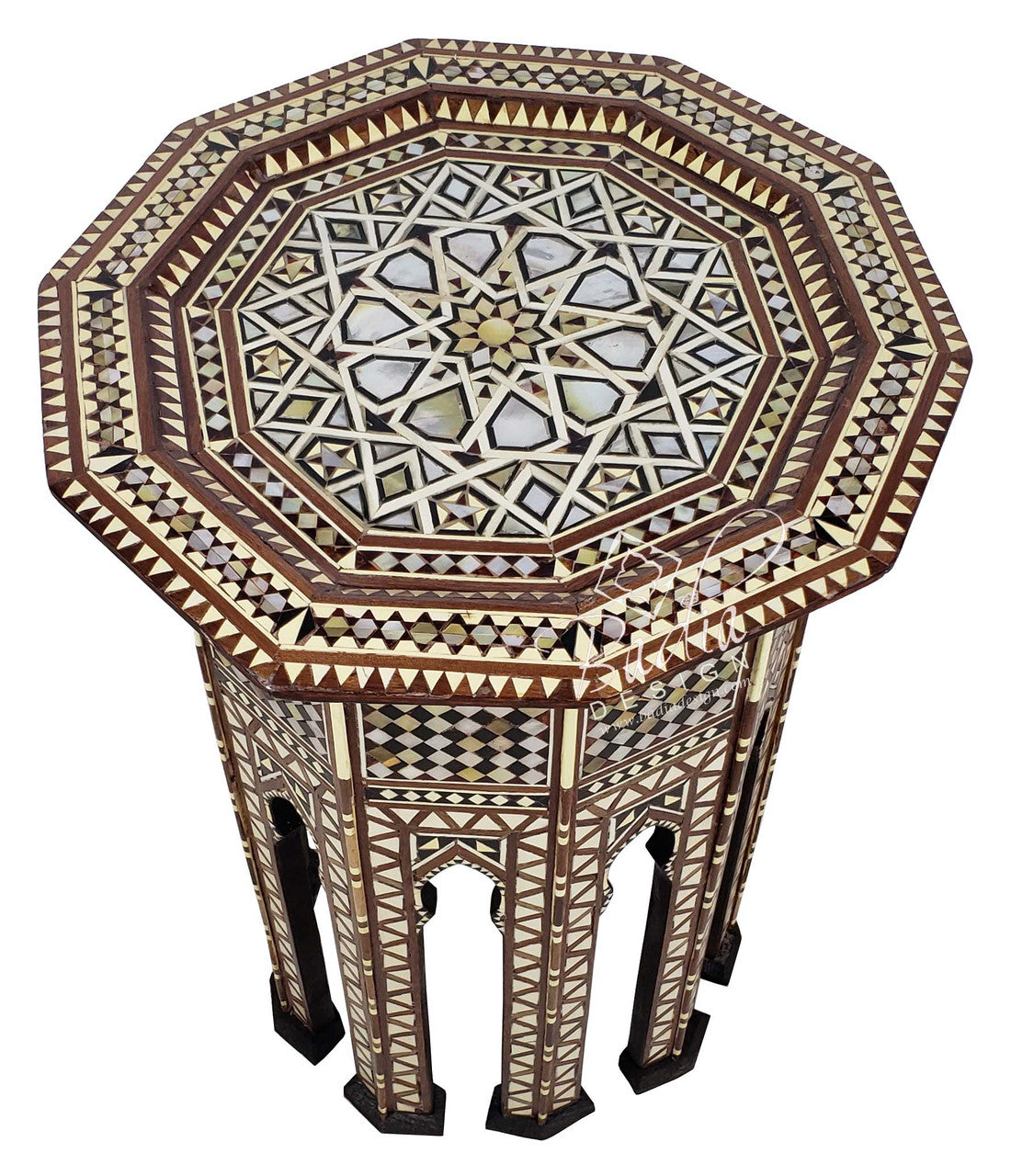 Syrian Design Inlay Side Table