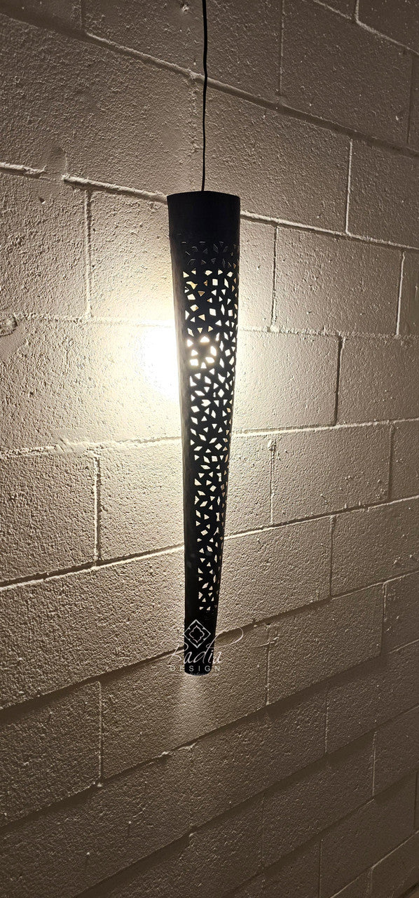 Tall Cylindrical Shaped Rustic Iron Wall Sconce