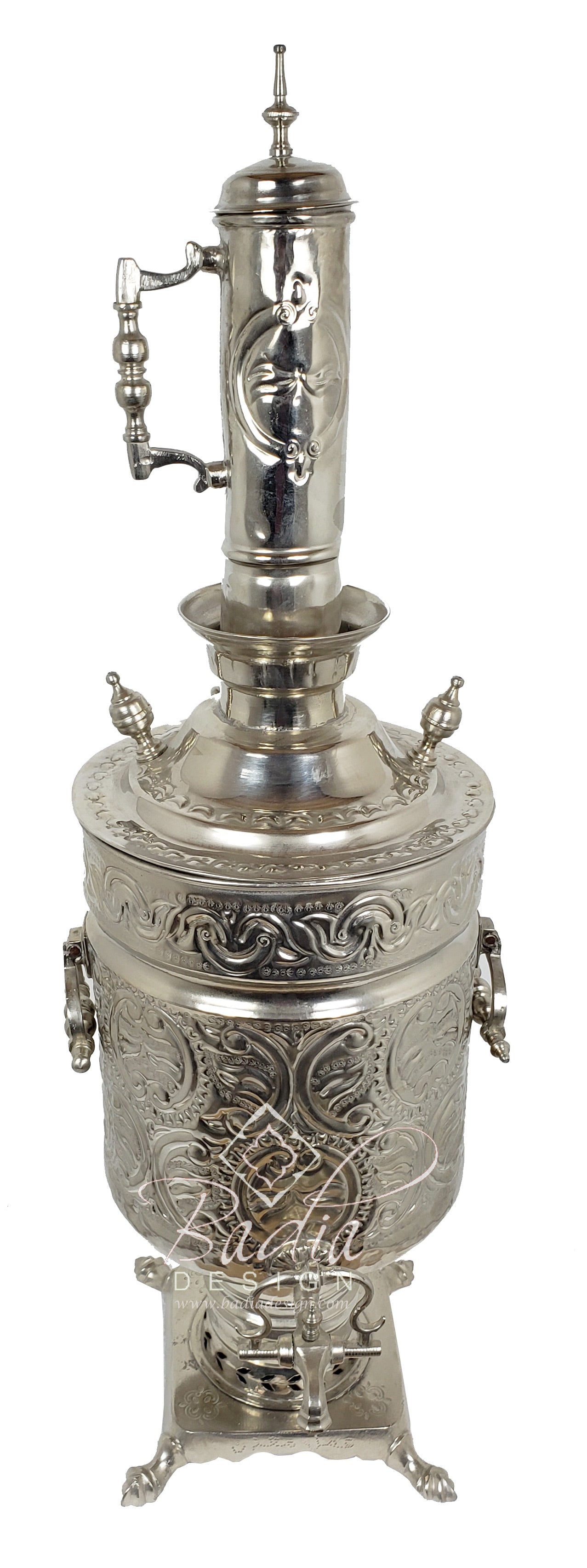 Tall Silver Water Container - HD124