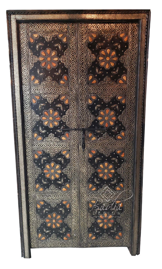 Tall Vintage Metal and Bone Door - DR003