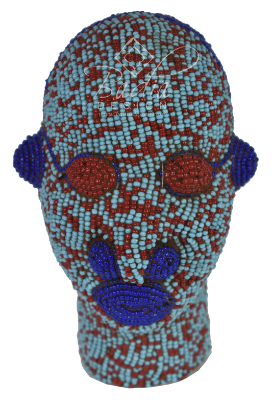 Multi-Color African Beaded Heads - HD242