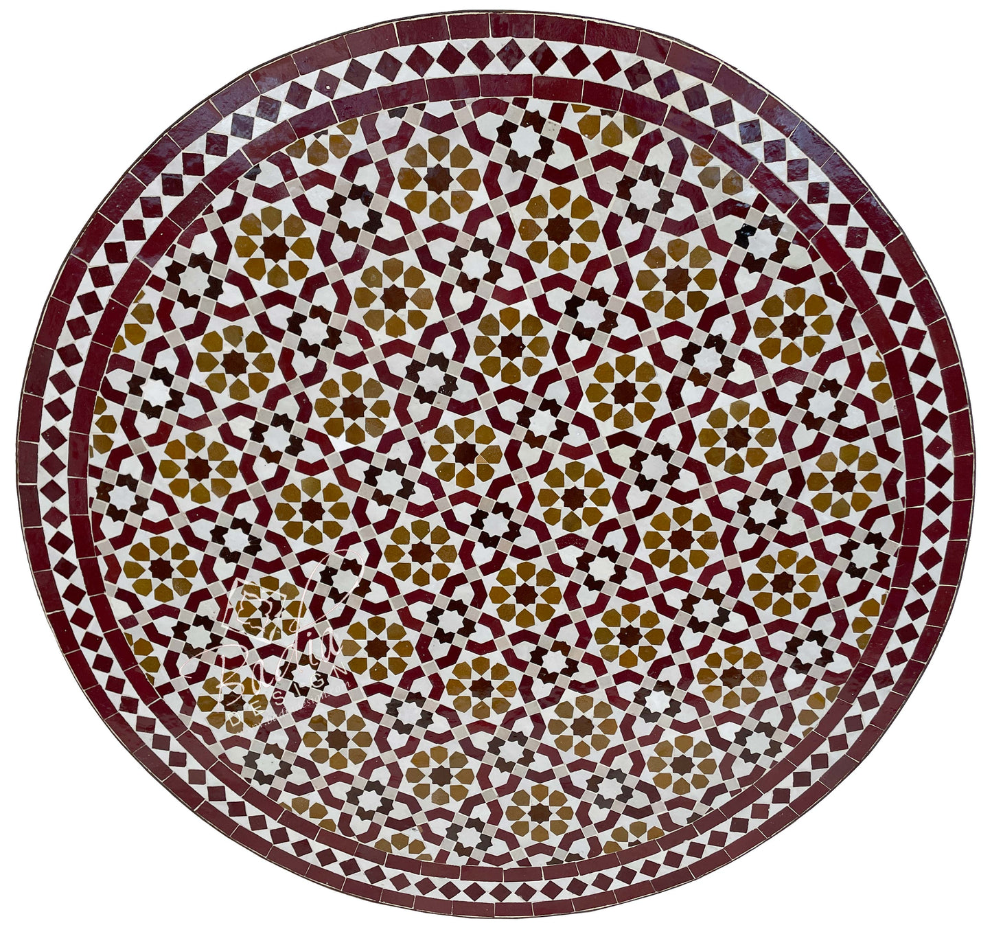 Multi-Color Mosaic Tile Table Top