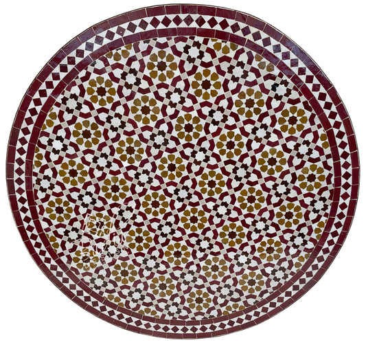Multi-Color Mosaic Tile Table Top