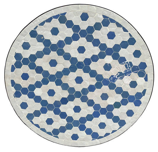 Multi-Color Round Tile Table Top