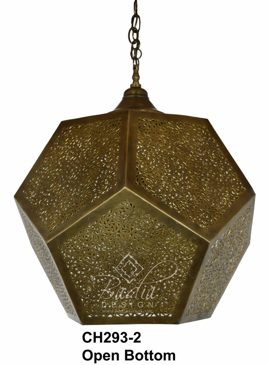 Intricately Designed Moroccan Brass Chandelier