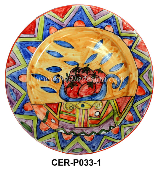 Decorative Hand Painted Ceramic Plate