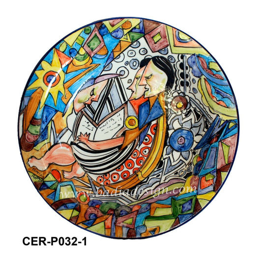Decorative Hand Painted Ceramic Plate