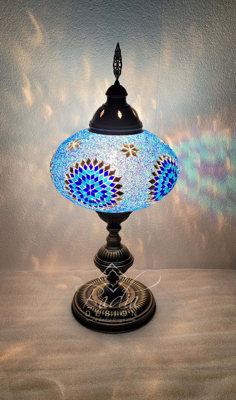 Turkish Mosaic Glass Desktop Lamps