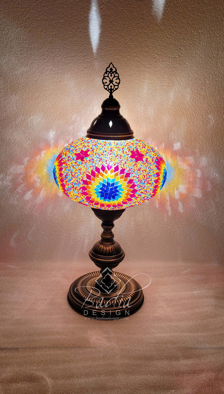 Turkish Mosaic Glass Desktop Lamps