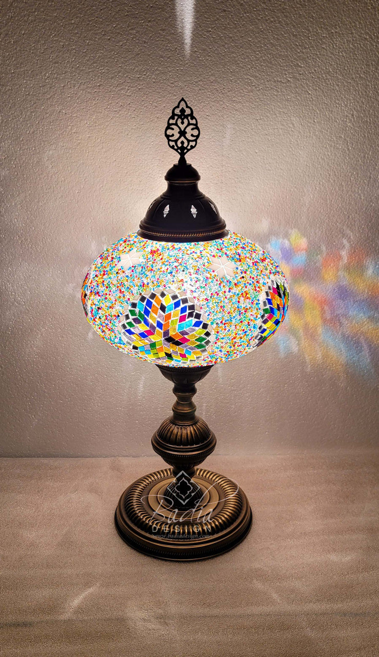Turkish Mosaic Glass Desktop Lamps