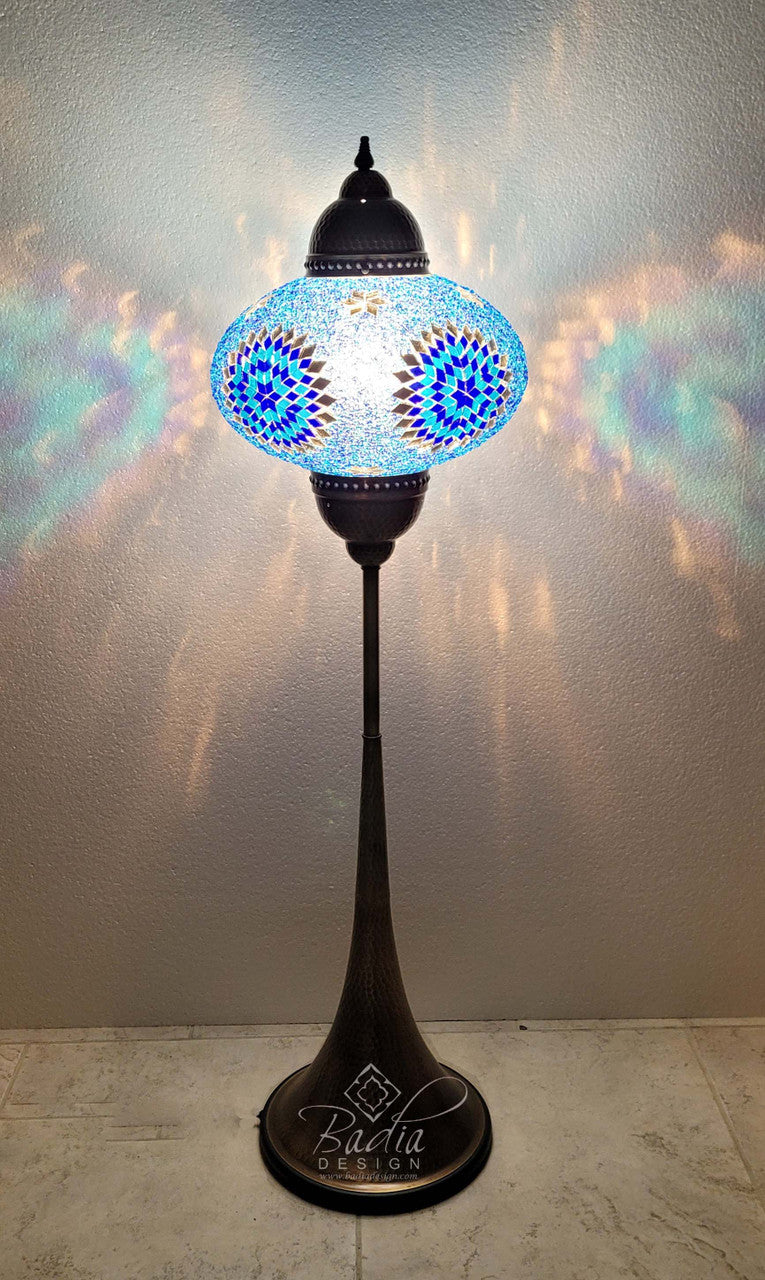 Turkish Mosaic Glass Floor Lamps