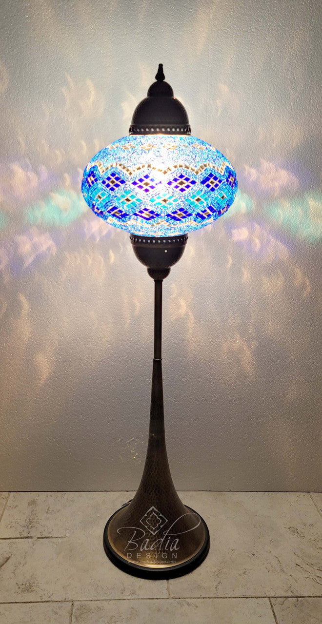 Turkish Mosaic Glass Floor Lamps