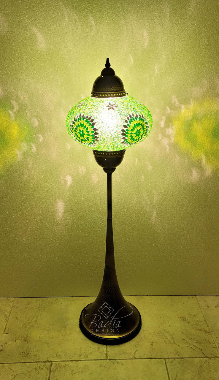 Turkish Mosaic Glass Floor Lamps