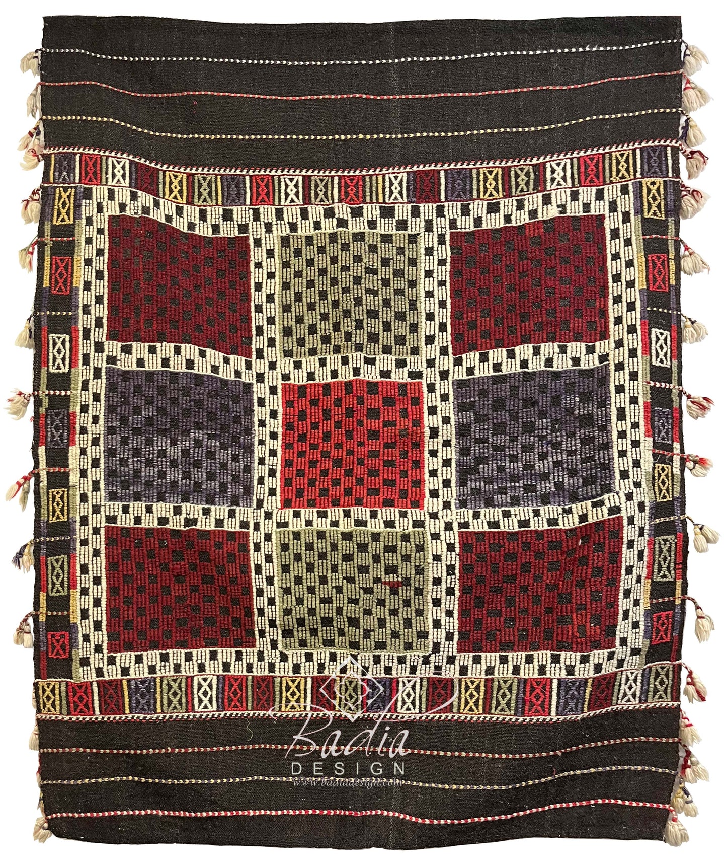 Checkered Multi-Color Turkish Rug