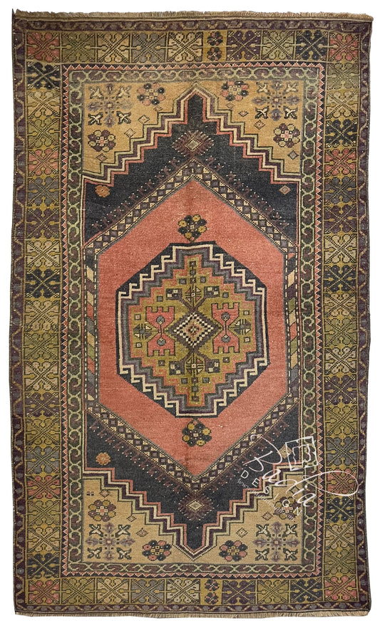 Turkish Rug with Geometric Designs