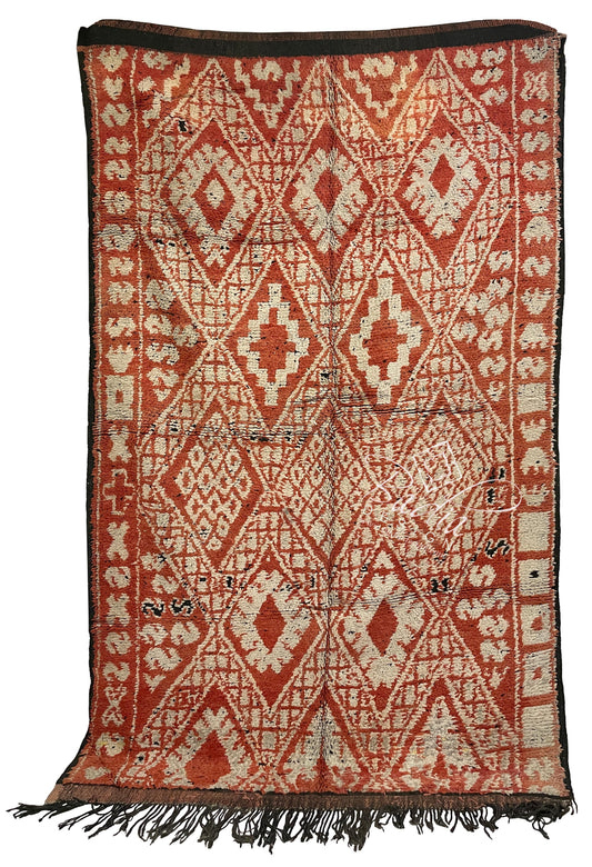 Red Multi-Color Vintage Moroccan Rug