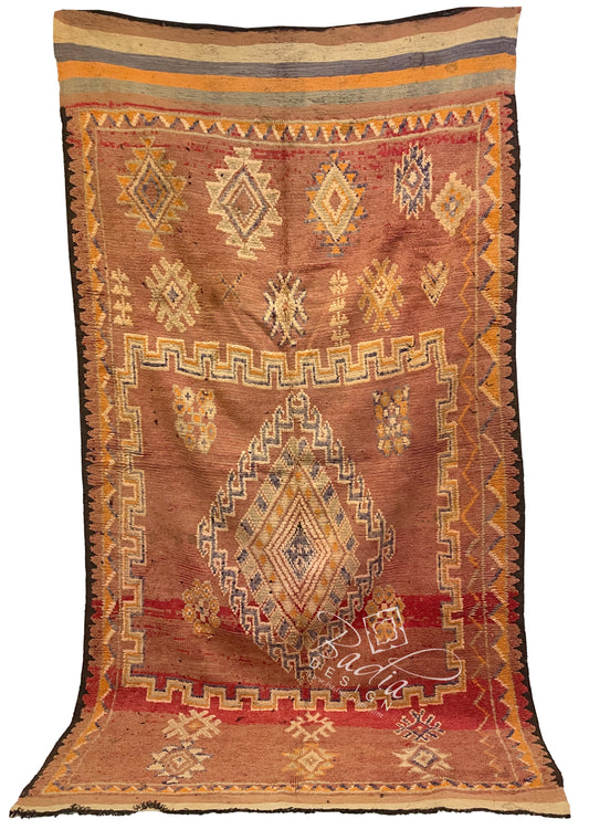 Vintage Multi-Color Moroccan Tribal Rug