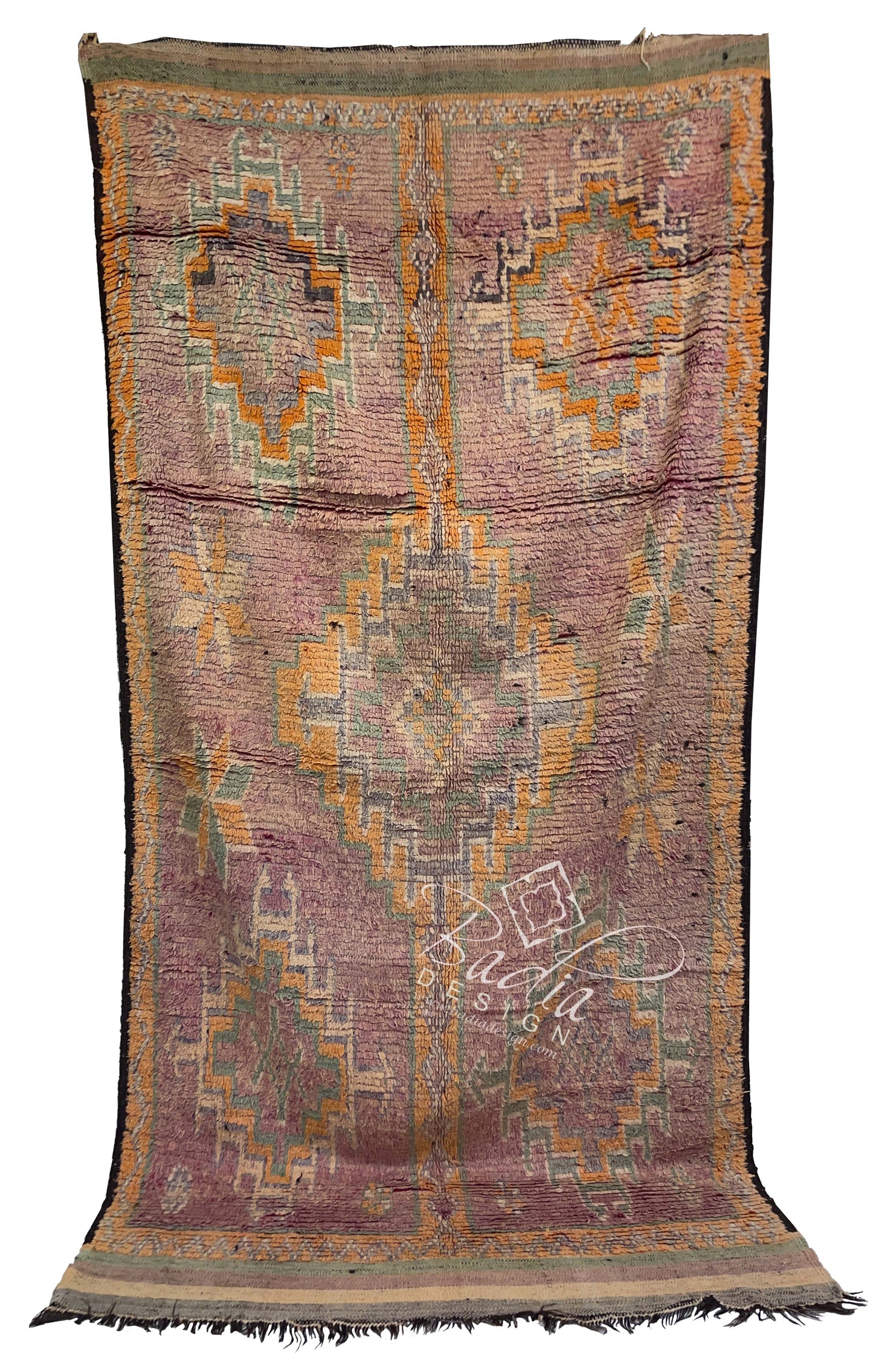 Authentic Moroccan Rug with Tribal Designs