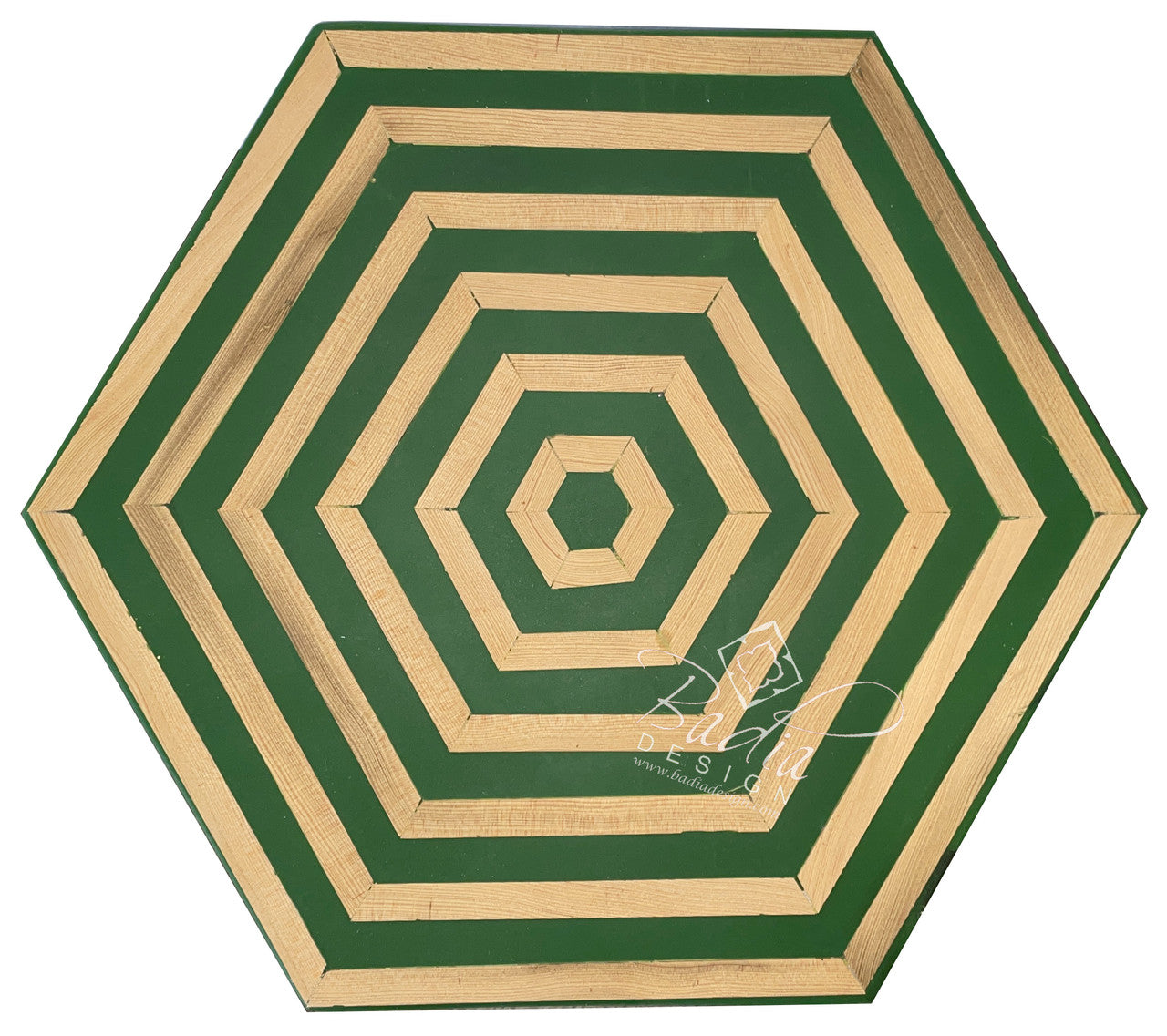 Wood and Resin Inlay Side Tables